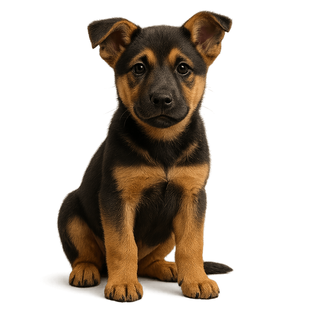 Akita Doberman Mix-transparant