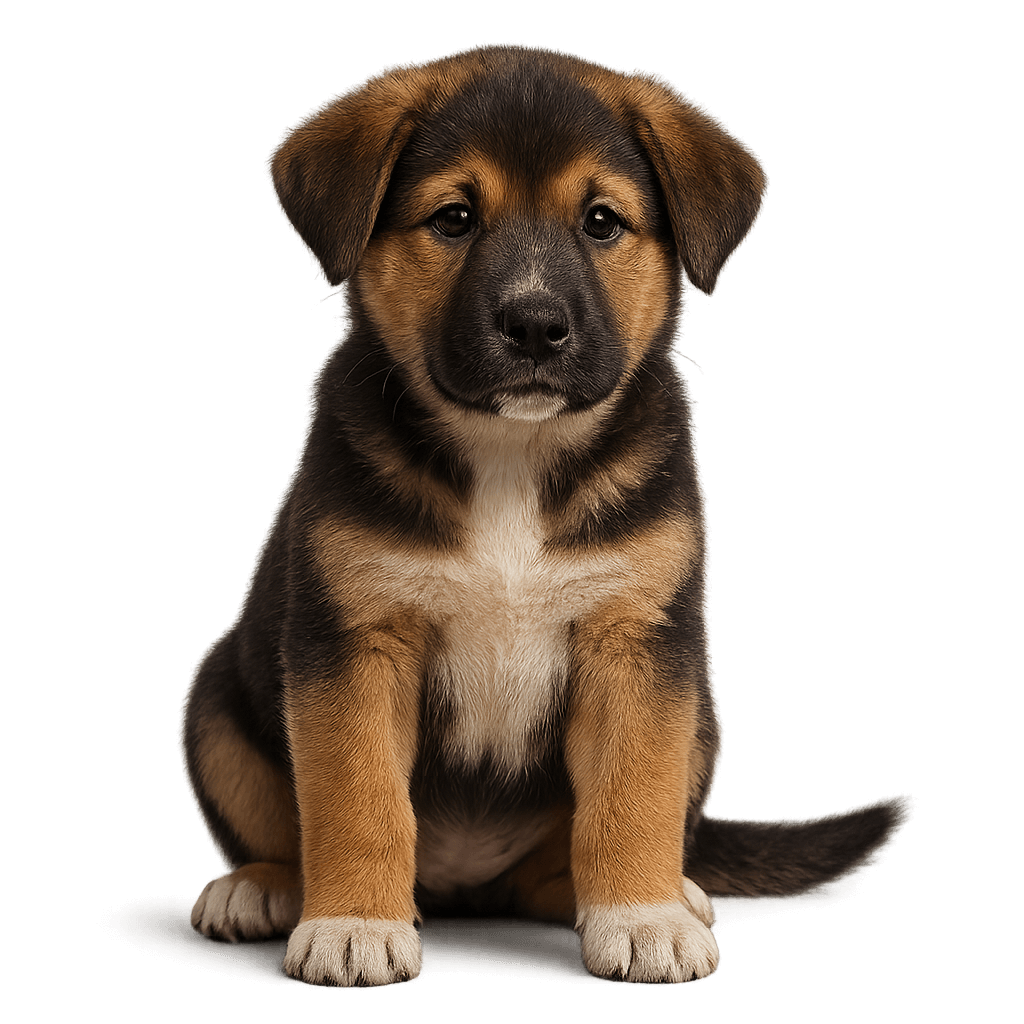 Beagle Akita Mix-transparant
