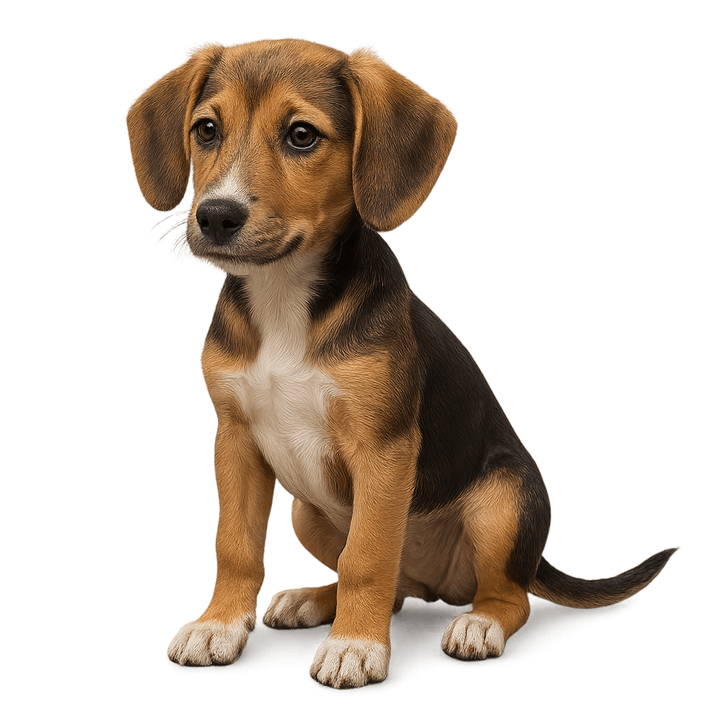 Beagle Greyhound Mix-transparant