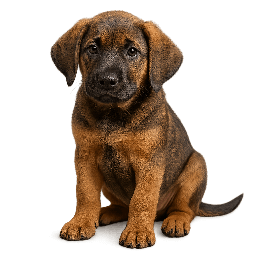 Belgian Malinois Bloodhound Mix-transparant