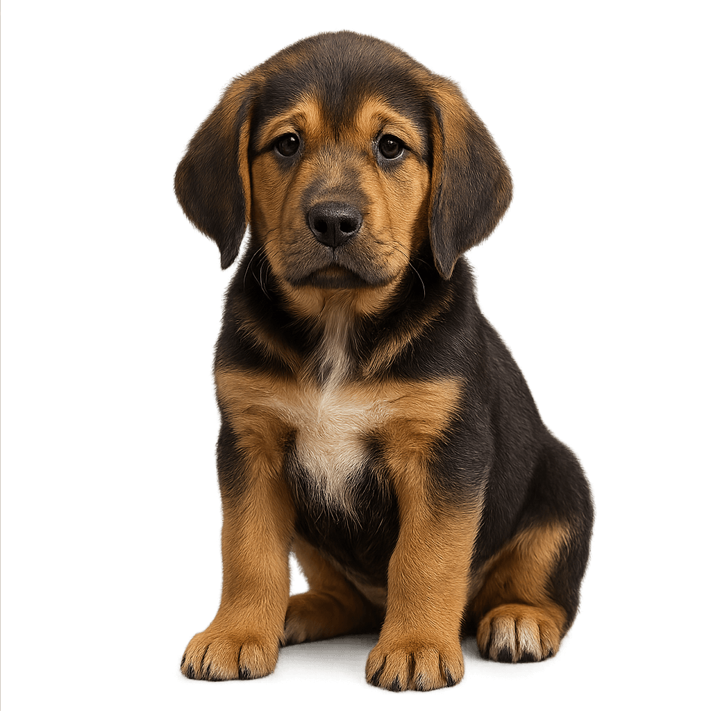 Bloodhound Bernese Mountain Dog Mix-transparant