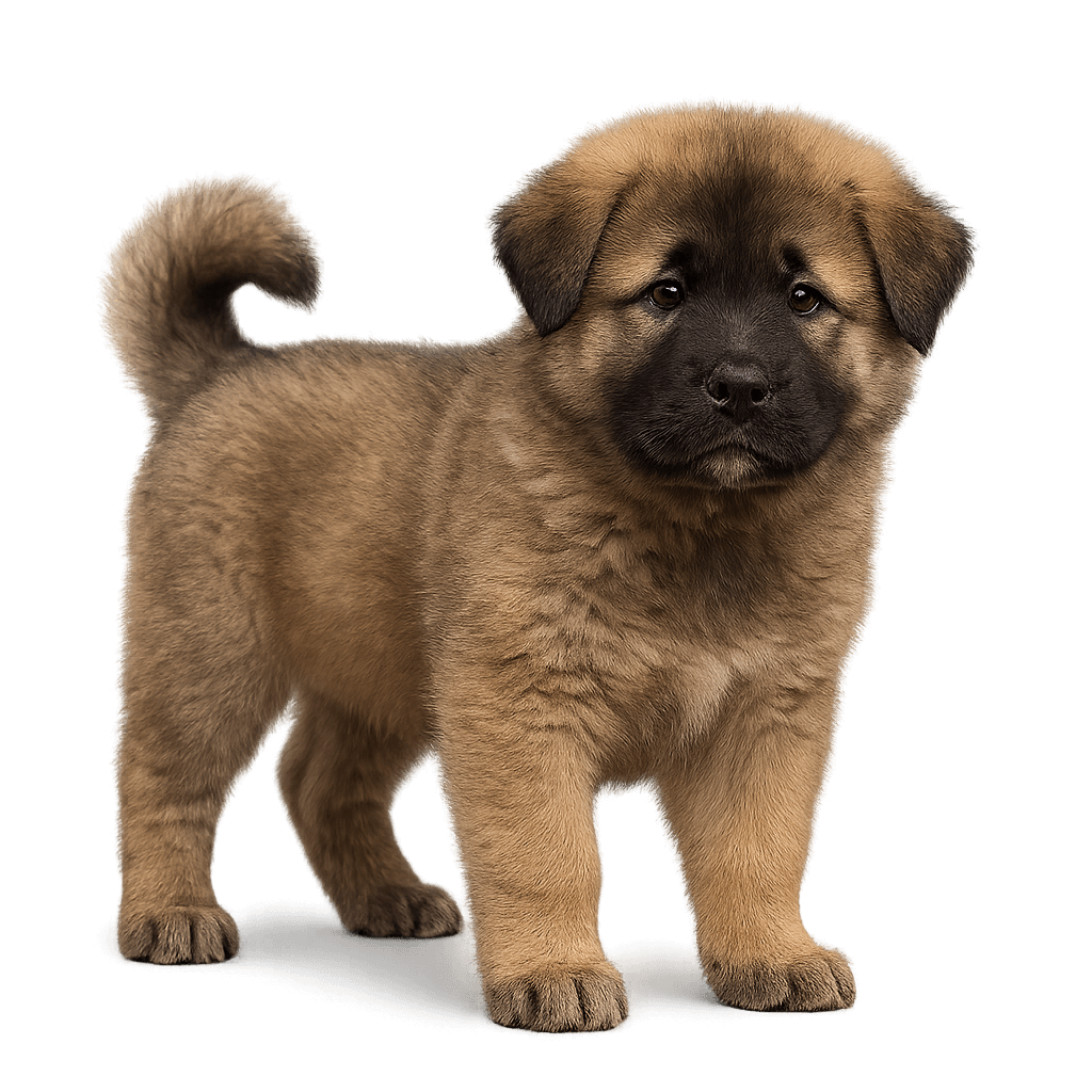 Caucasian Shepherd Akita Mix-transparant