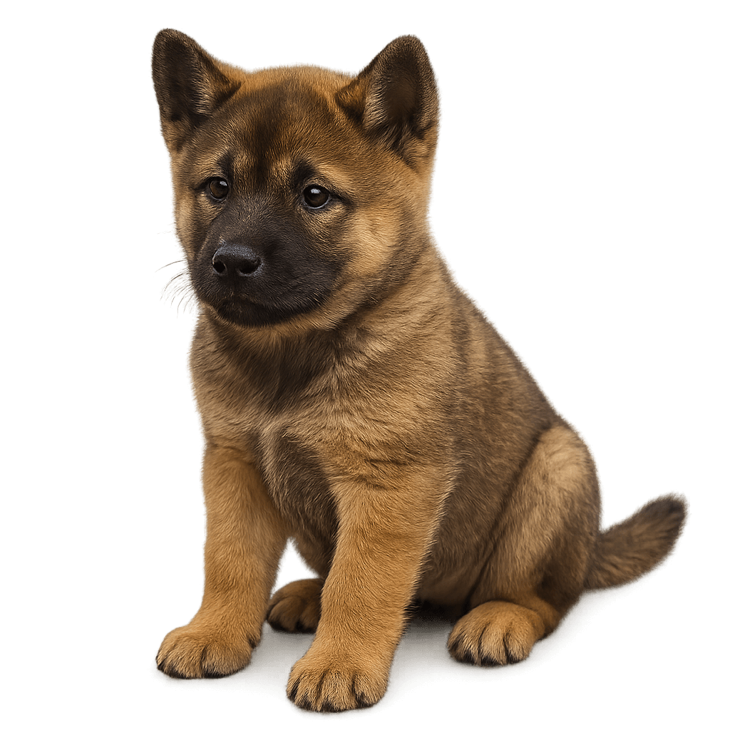 King Shepherd Akita Mix-transparant