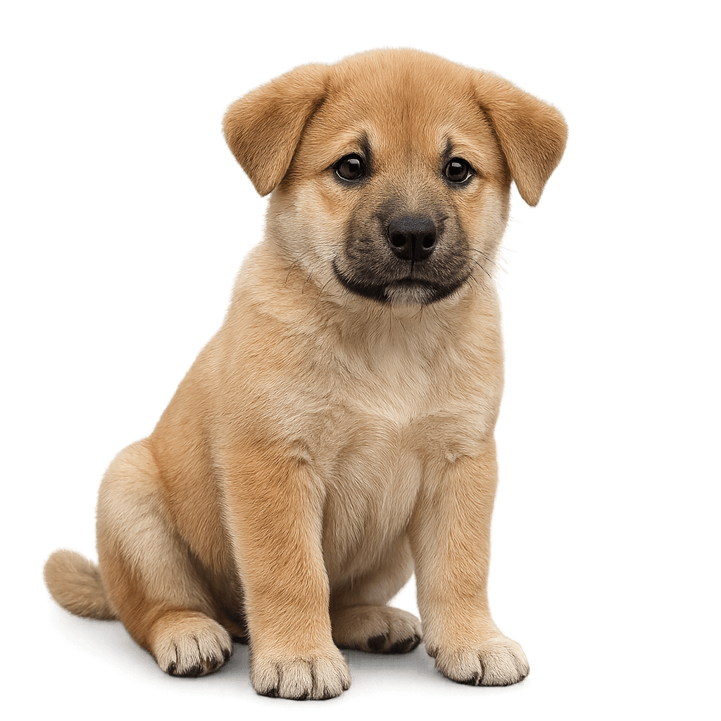 Labrador akita mix-transparant