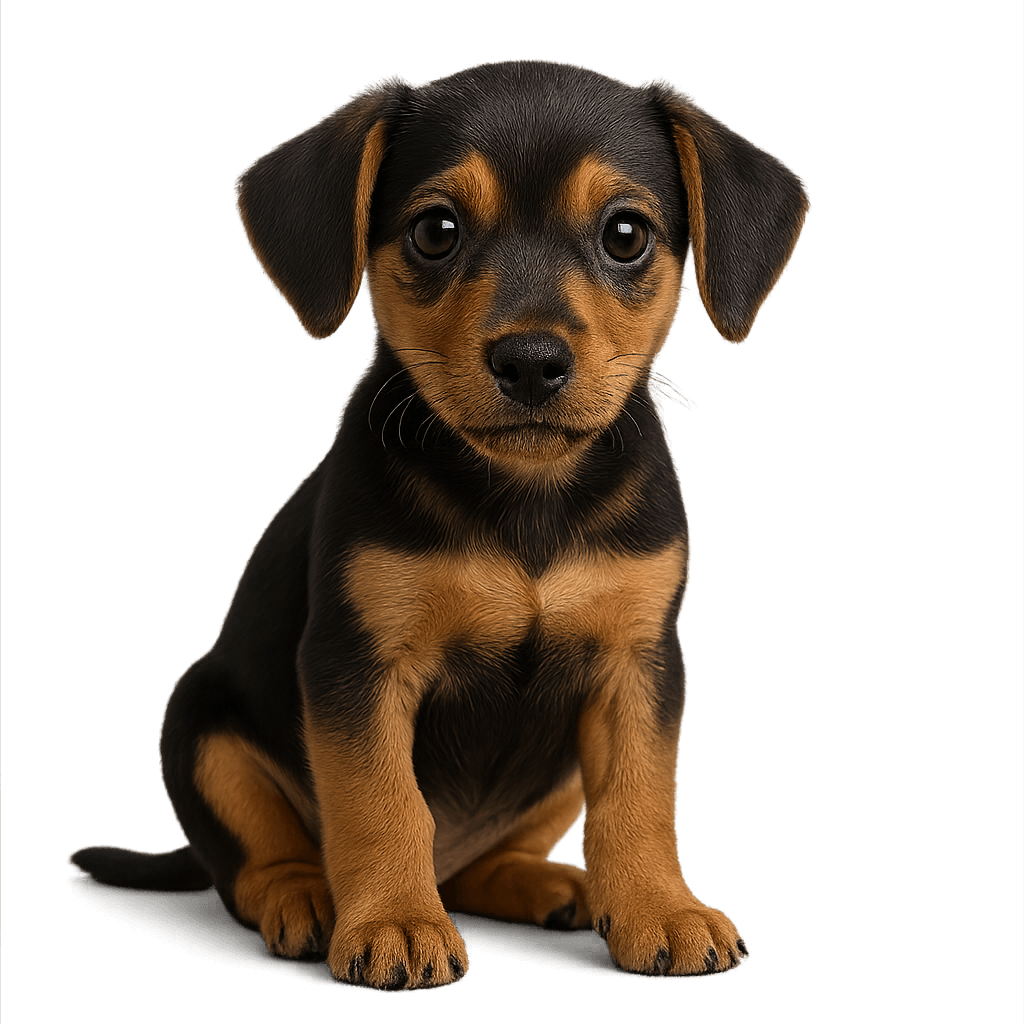 Miniature Pinscher Beagle Mix-transparant