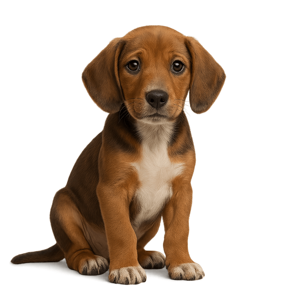 Redbone Coonhound Beagle Mix-transparant